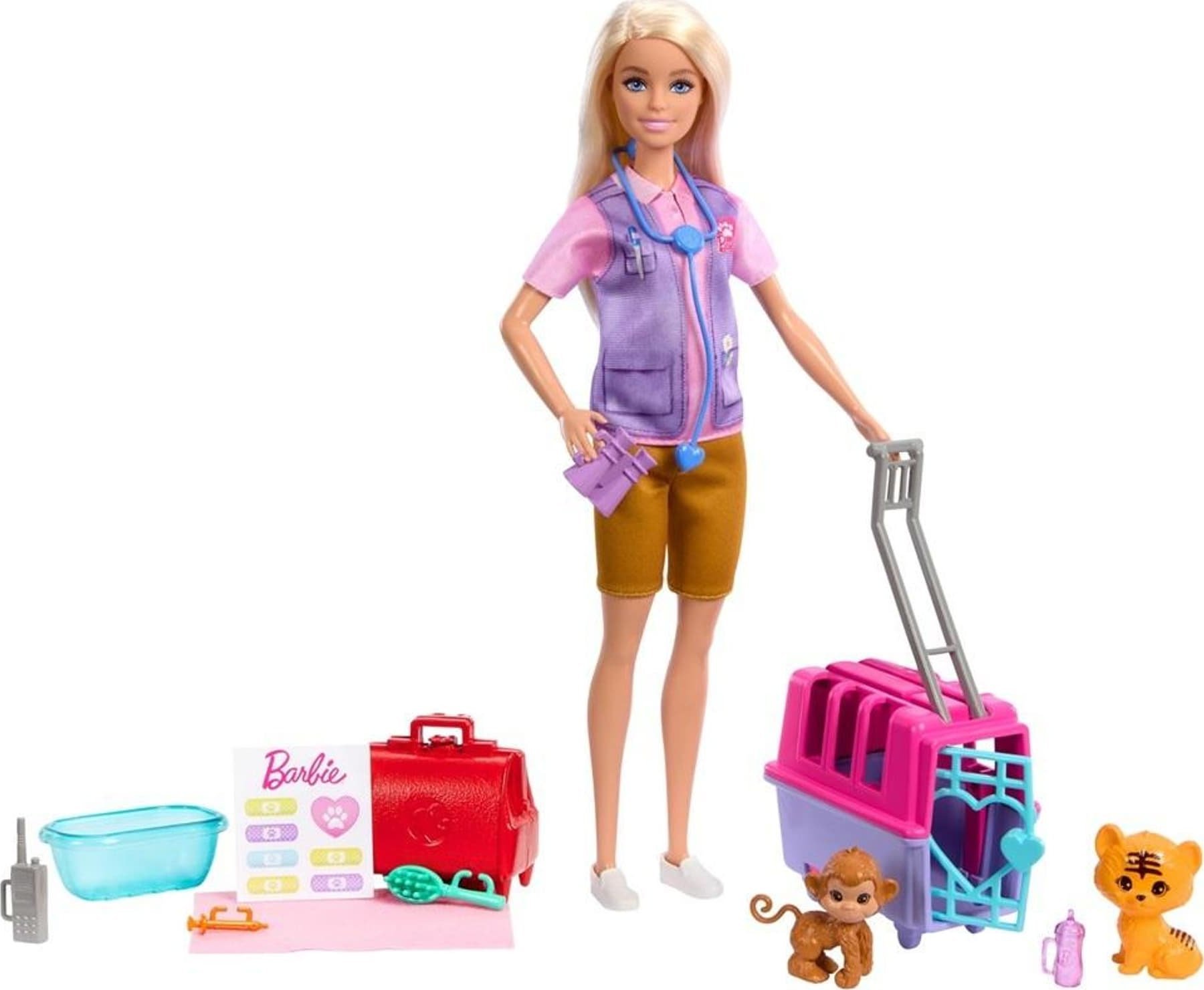 Mattel Barbie BRB ZÁCHRANA ZVÍŘAT PANENKA HRG50 WB6