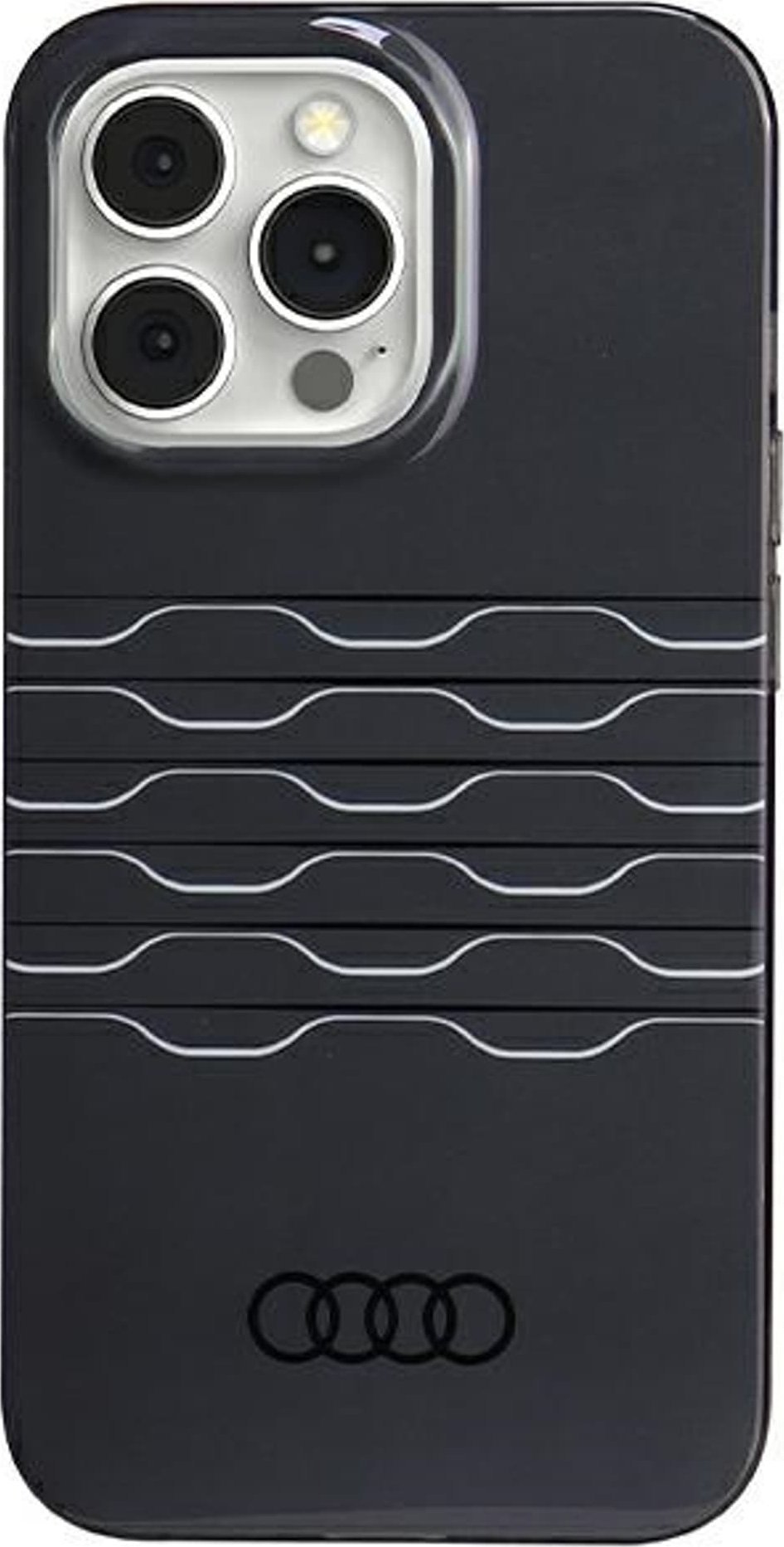 Audi Pouzdro IML MagSafe pro iPhone 13 Pro / 13 6.1 černé/černé pevné pouzdro AU-IMLMIP13P-A6/D3-BK