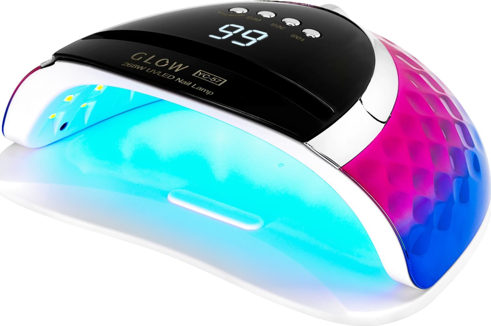 Activeshop Lampa na nehty UV LED YC57 RN modrá růžová 268W