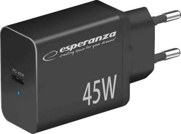 Esperanza EZC108K Sieťová nabíjačka 45W čierna