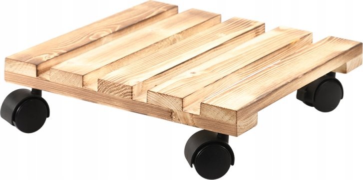 Kesper Mobilní stojan na květináče borovicové dřevo, 100 kg