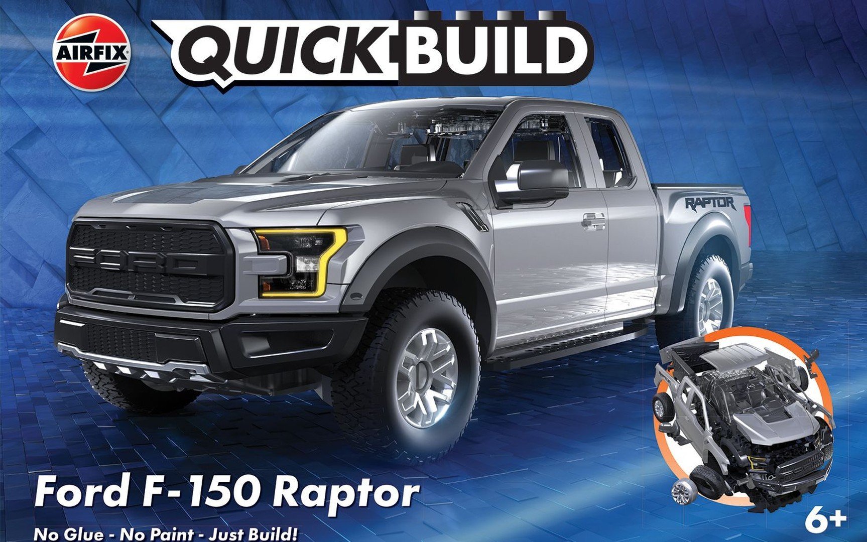 Airfix Airfix QUICKBUILD Ford F-150 Raptor - šedá