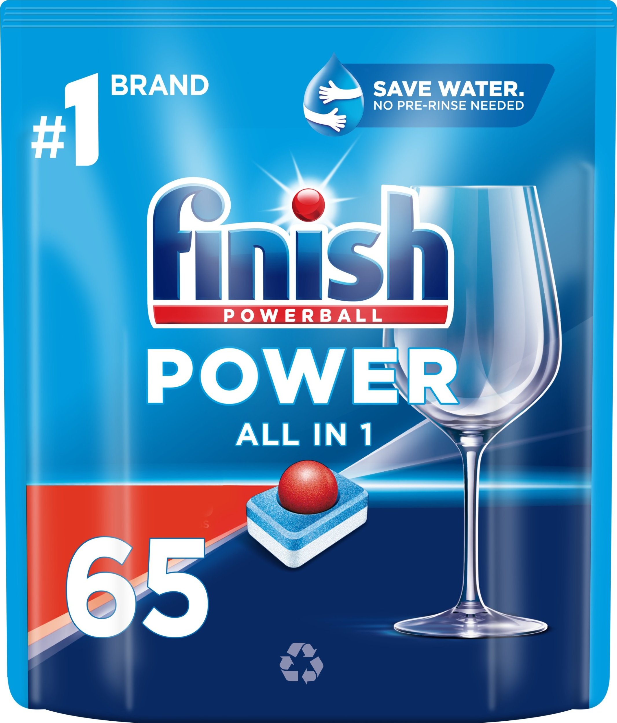 Finish Tablety do myčky Power All in 1 65 ks.