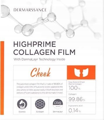 DERMARSSANCE_Highprime Collagen Film Cheek náplasti 5ks.