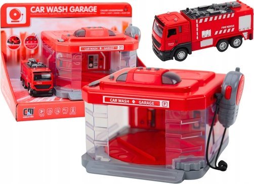 LeanToys Hasičský sbor Pračka Vysílačka Světla Zvuky Voda