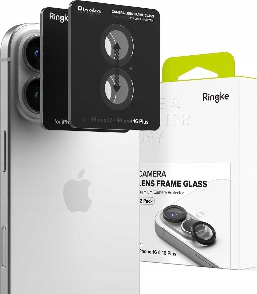 Ringke Ochranný kryt na rám fotoaparátu Ringke, sada 2 ks pro iPhone 16 / 16 Plus, černý