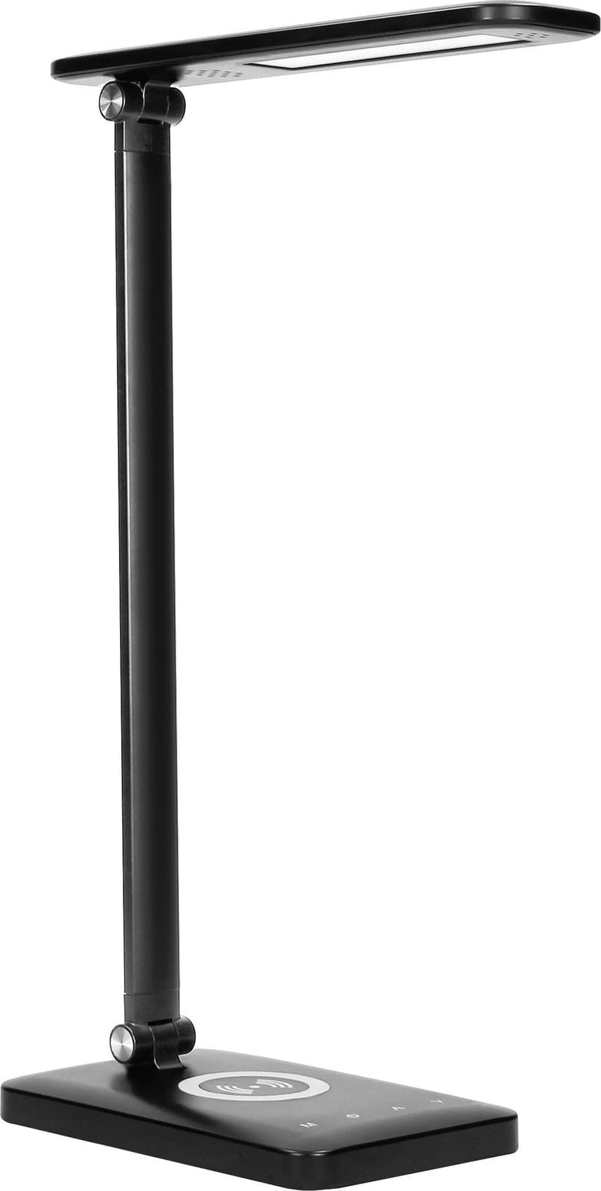 Orno Stolní lampa ISIYO LED 7W s indukčním osvětlením a USB nabíječkou, 390lm, 3000-4000-6000K, změna teploty barev a funkce stmívání, černá