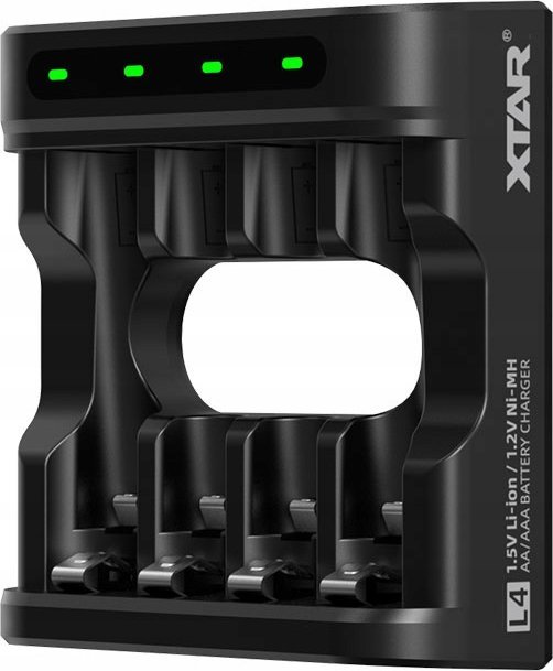 Nabíječka baterií R03 / AAA a R6 / AA Li-ion 1,5 V / NiMH – 4 kanály