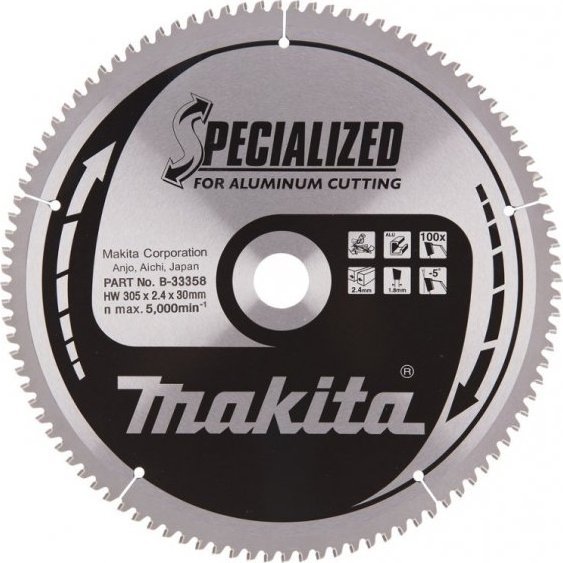 Makita SPÉKANÁ PILA NA HLINÍK SPECIALIZED 305*30 100Z (1 KS)