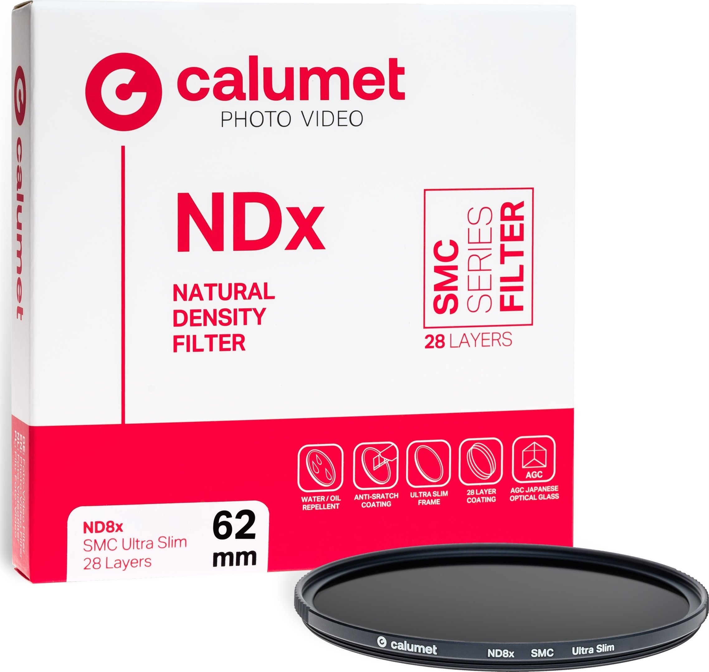 Calumet filtr Calumet ND8x SMC filtr 62 mm Ultra Slim 28 vrstev