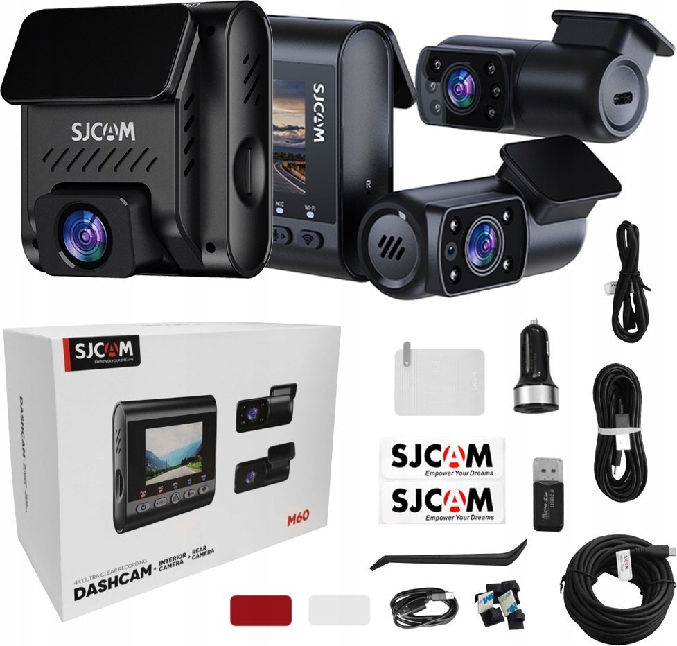 SJCAM SJCAM SJDASH M60 BLACK (3CH) +2 kamery