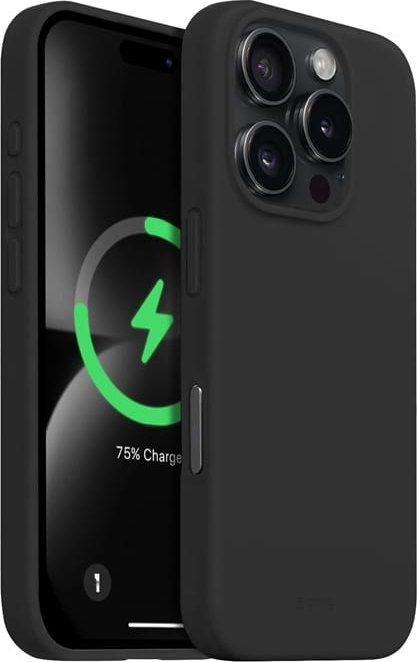 CRONG Magnetický barevný kryt iPhone 16 Pro Max MagSafe Case (černý)