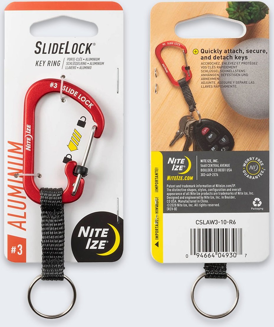 NiteIze Klíč Nite Ize Slidelock červený