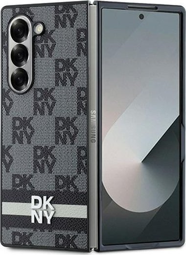 DKNY DKNY DKHCZFD6PCPTSSKZ Fold6 F956 černá/černá Kostkovaný vzor Tištěné pruhy