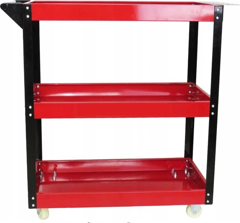 Stříbrný vozík na nářadí DÍLENSKÝ VOZÍK 3 ÚROVNĚ /STŘÍBRNÝ