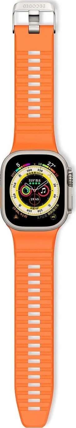 Decoded Decoded Ultra Traction - silikonový řemínek pro Apple Watch 49/45/44/42 mm Gen 1-9 - SE (meruňka)