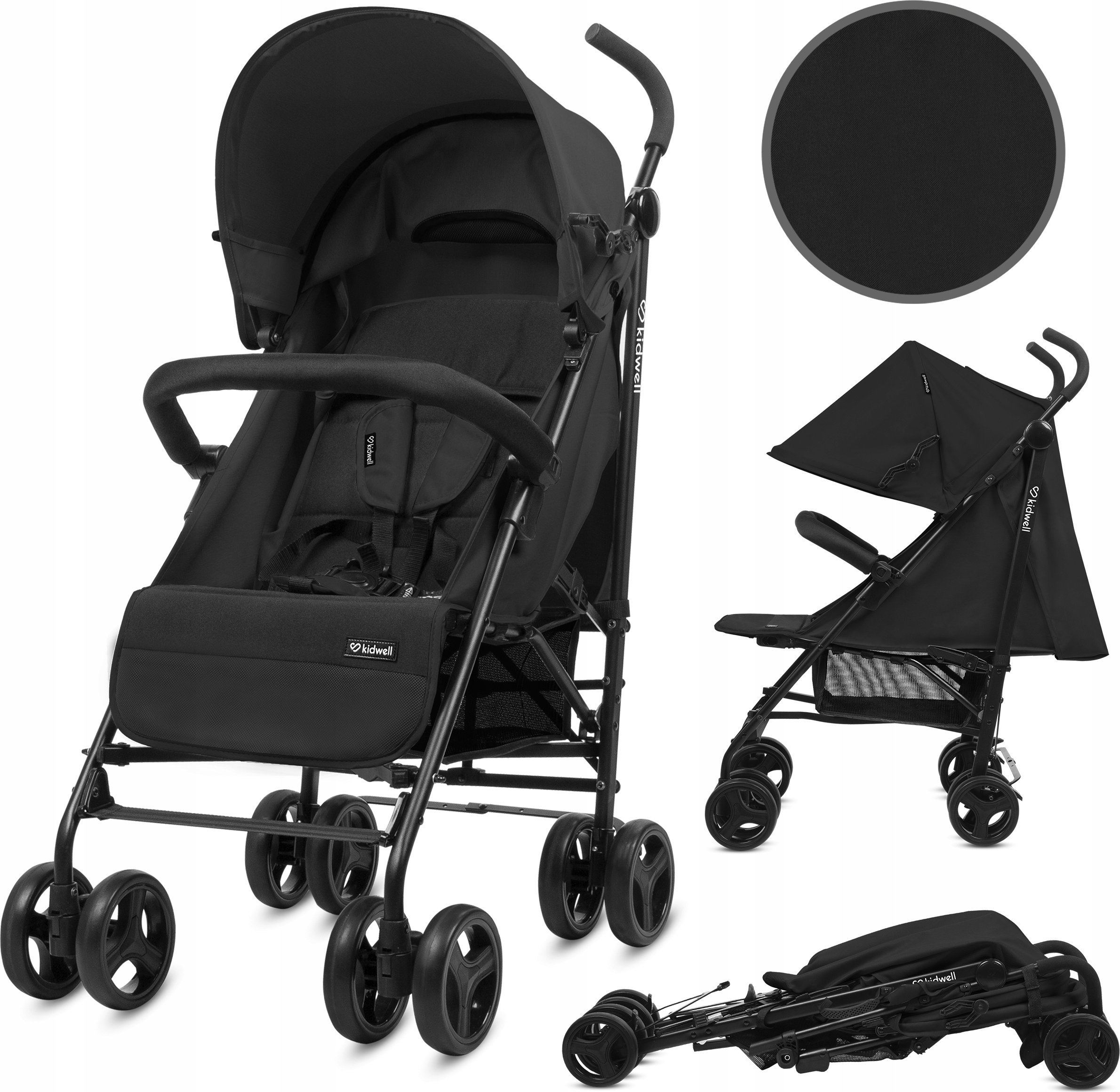 Kočárek Kidwell KOČÁR KIDWELL DEŠTNÍK QUGAR BLACK 5901130105212