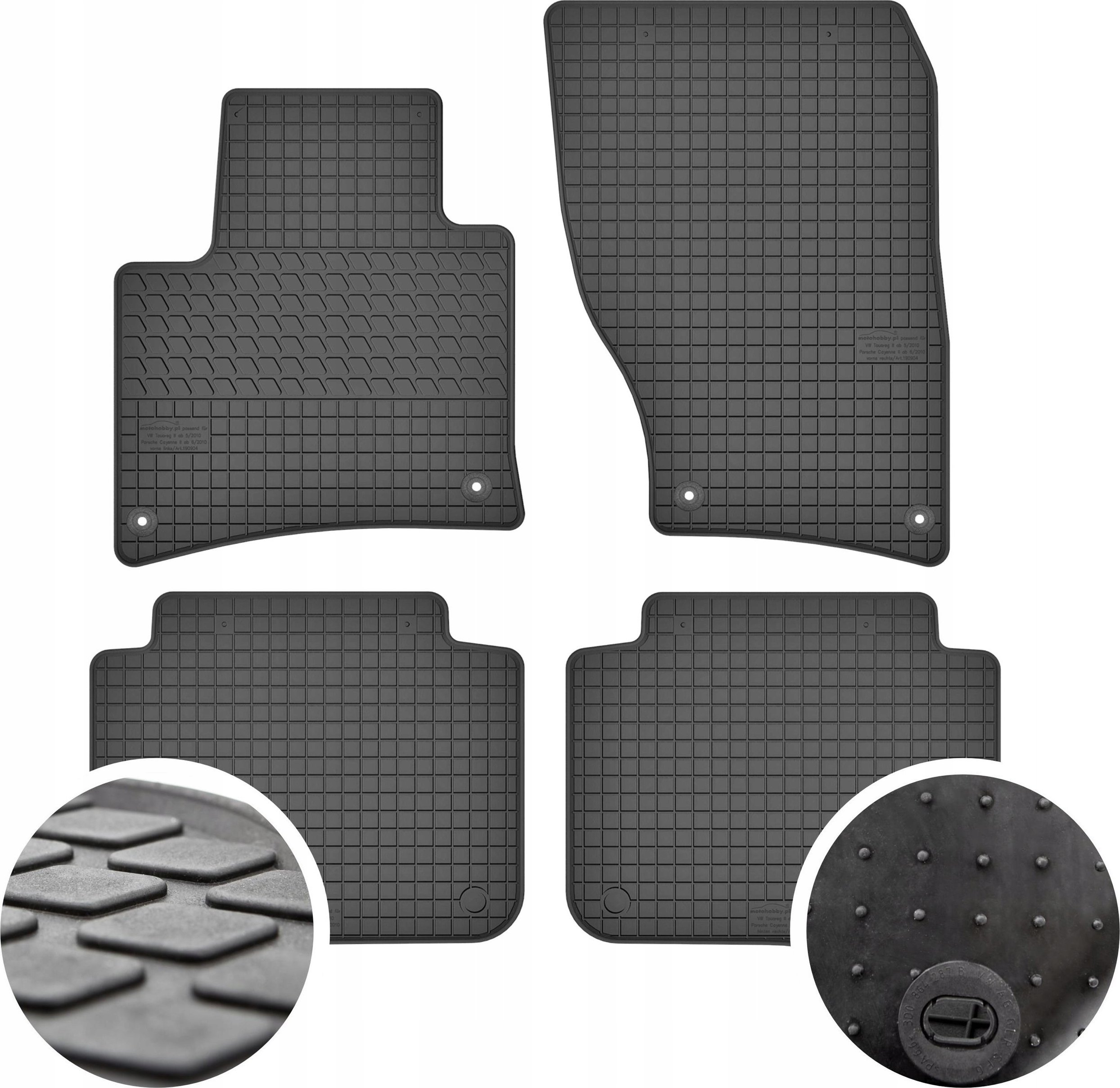 Gumové koberce GeyerHosaja pro Porsche Cayenne II (2010-2017)