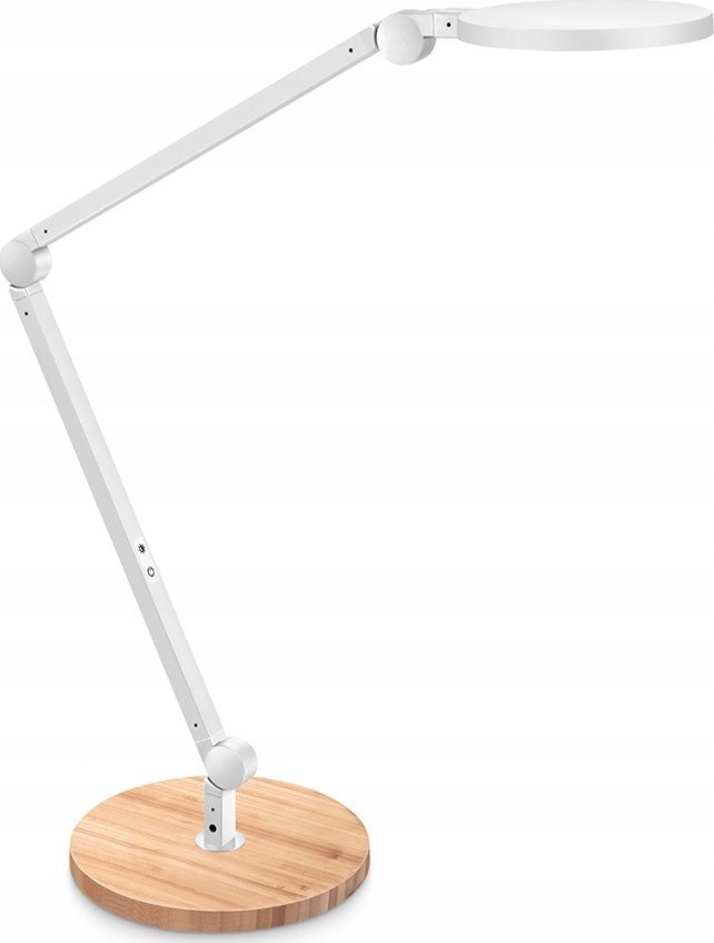 CEP Stolní lampa CLED-0350 Stolní lampa, obří, bílá s el. dřevo