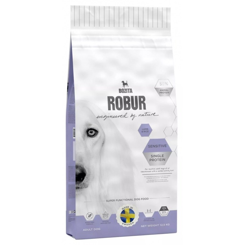 BOZITA Robur Sensitive Single Protein Lamb and Rice - suché krmivo pre psov - 3kg