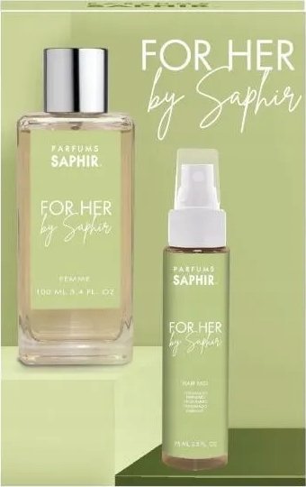 Alkotest SET SAPHIR pro ženy EDP sprej 100ml + VLASOVÁ MLHA 75ml