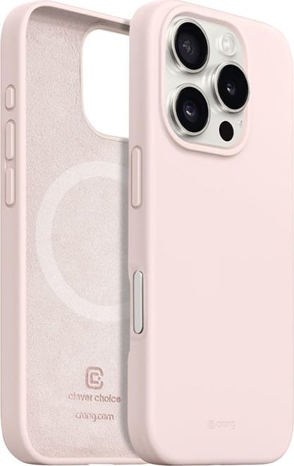 CRONG Magnetický barevný kryt iPhone 16 Pro Max MagSafe Case (pískově růžový)