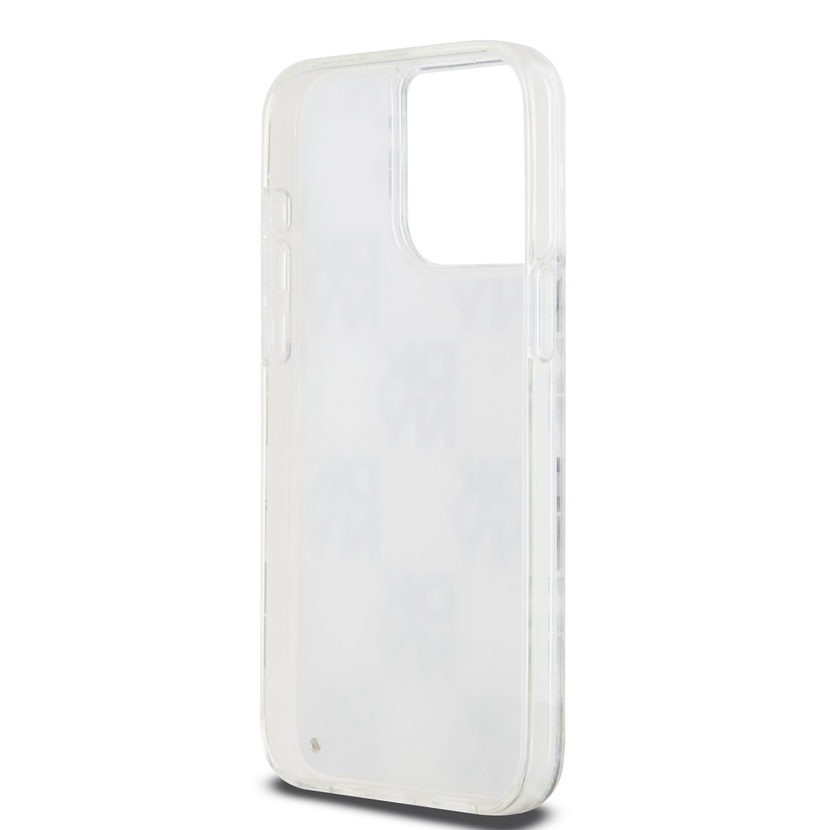 DKNY Liquid Glitter Multilogo – púzdro iPhone 15 Pro Max (biele)