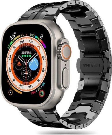 Tech-Protect TECH-PROTECT NEREZOVÝ POUZDRO PRO APPLE WATCH 4 / 5 / 6 / 7 / 8 / 9 / SE / ULTRA 1 / 2 (42 / 44 / 45 / 49 MM) ČERNÁ