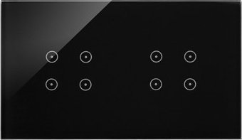 Kontakt-Simon dotykový panel Kontakt-Simon 54 Touch DSTR244/73 dva moduly čtyři dotyková pole čtyři dotyková pole ztuhlá láva