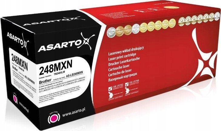 Toner Asarto Toner Asarto pro Brother 248MXN | TN248XLM | 2300 stran | purpurová