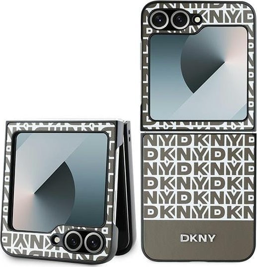 DKNY DKHCZF6PSOSPW Z Flip6 F741 hnědá/hnědá Opakování vzoru Spodní pruh