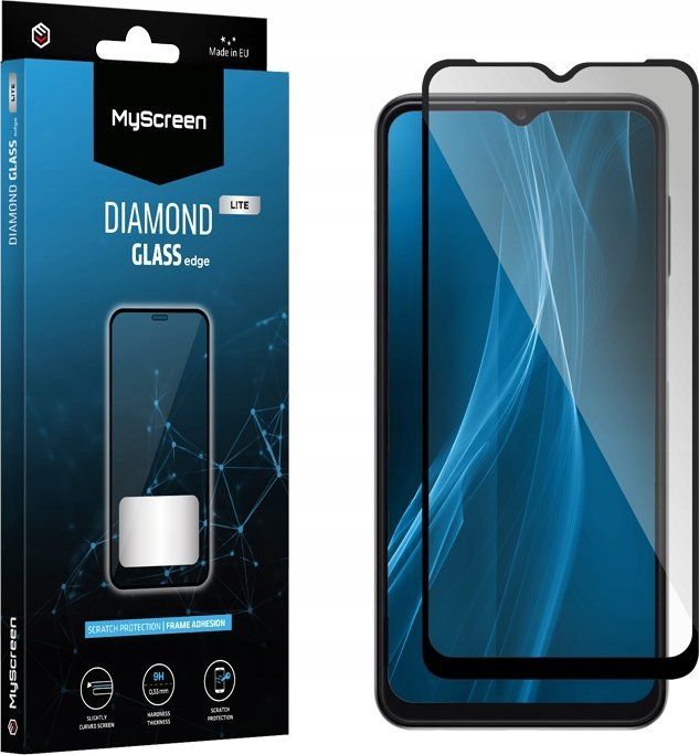 MyScreen Protector Ochranná fólie - Tvrzené sklo pro mírně zakřivené obrazovky DIAMOND GLASS LITE edge FULL GLUE pro ZTE Blade V50 Design 5G