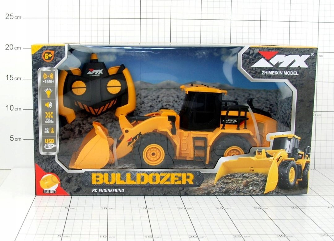 Dromader Buldozer na rádiu+balíček 1324320 43207