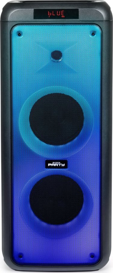 BigBen reproduktor Big Ben Bluetooth reproduktor 2x mikrofon Party Tower XL Karaoke LED podsvícení 600W