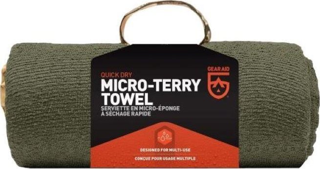 Gear Aid GearAid Micro Terry ručník OD Green Large 69030