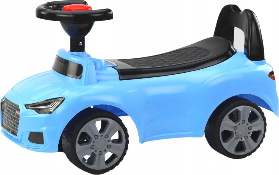 NoName Odrážedlo s opěradlem QX-3396 Úložný box na klakson modrý 17696