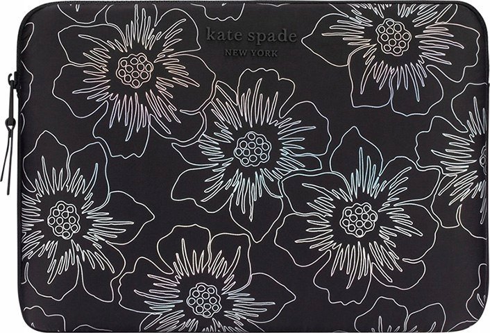 Kate Kate Spade New York Puffer Sleeve – obal na MacBook Pro 16 / Laptop 16 (Hollyhock Iridescent Black)