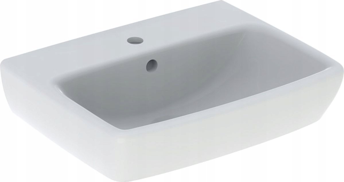 Geberit umyvadlo Geberit Selnova Square Compact, B45cm, H16cm, T35cm, s přepadem, s otvorem pro baterii [16]