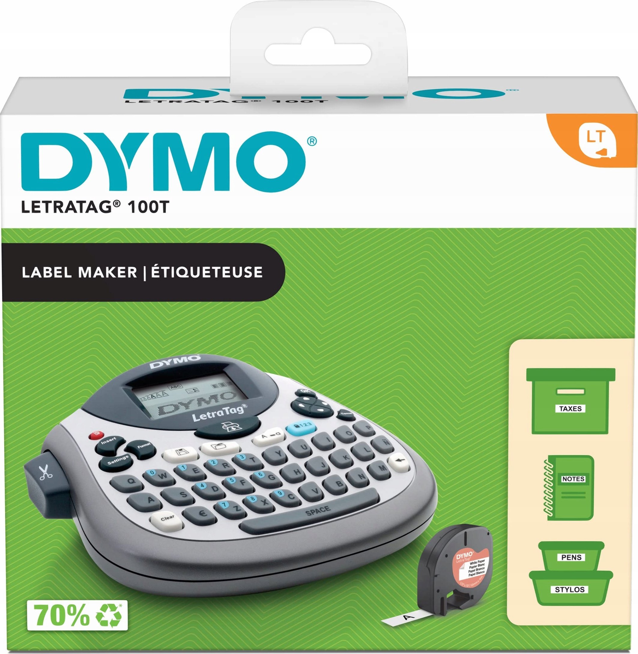 Tiskárna štítků Dymo DYMO LetraTag LT-100T Tischgerät QWERTY-Tastatur