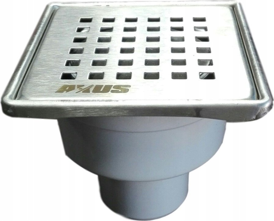 Alkotest 11318 AXUS SVISLÝ VPUSTNÍ MŘÍŽEK FI 50, 360°, ZÁPACHOVÝ BLOK, NEREZOVÁ OCEL S ROHOŽÍ 100X100MM, BLISTR S PŘÍVĚSKEM // S.KRAT-A.10X10-PIO-50/NI/MAT