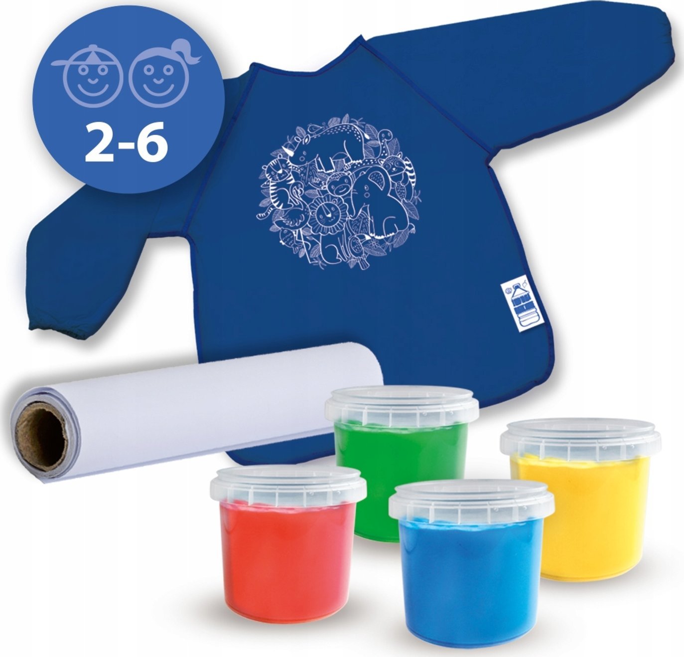 SES SES Eco Paints malování prsty + barva.24924 49243