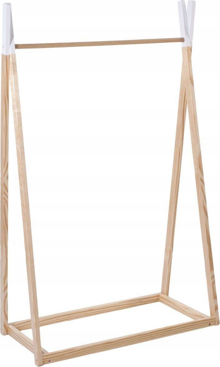 Atmosphera TIPI Dřevěný stojan na oblečení pro děti - 78 x 38 x 126