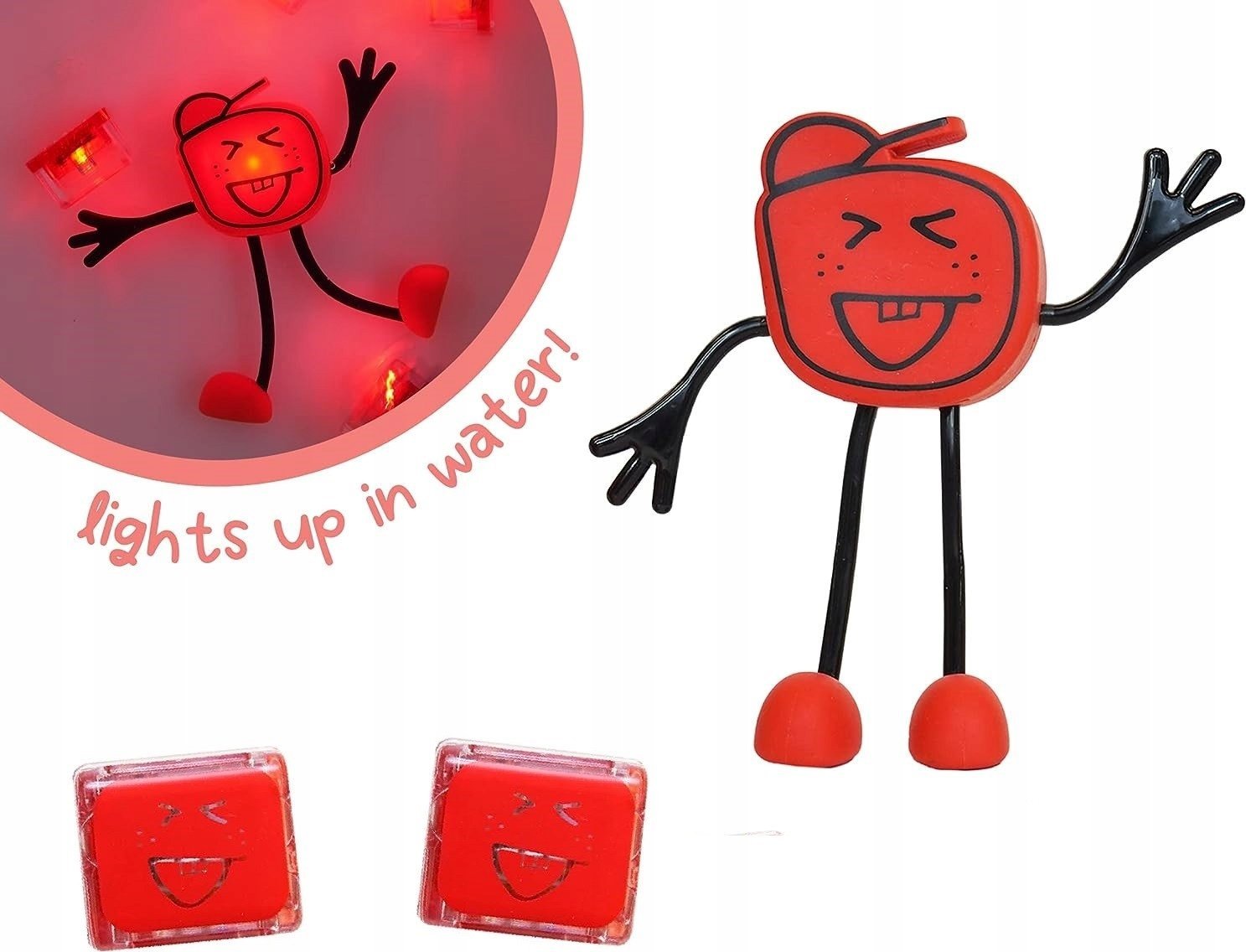 Duronic Glo Pals, Sammy Bath Figurka - sada se dvěma smyslovými kostkami, které svítí ve vodě