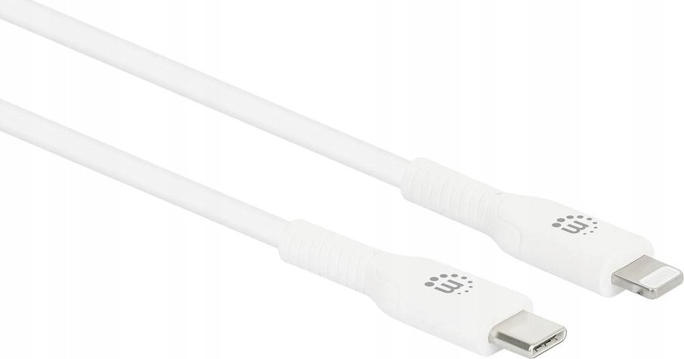 Manhattan MANHATTAN USB kabel USB-C auf Lightning kabel 0,5m weiß
