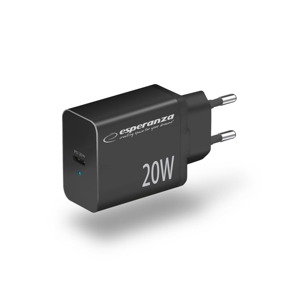 Esperanza EZC104K Síťová nabíječka 20W černá