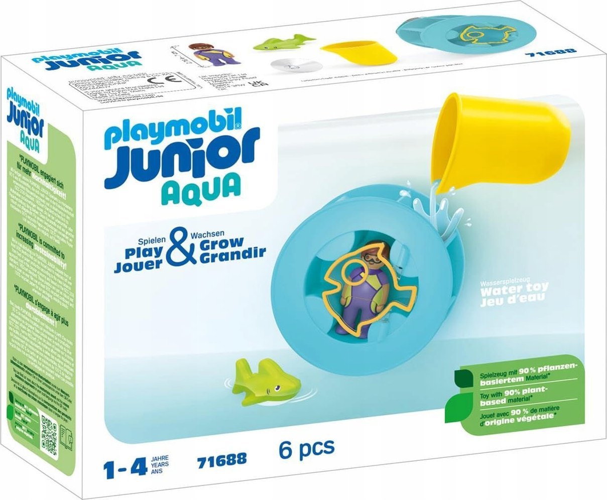 PLAYMOBIL 71688 Junior Aqua: Vodní vířivka se žraločím mládětem, stavebnice