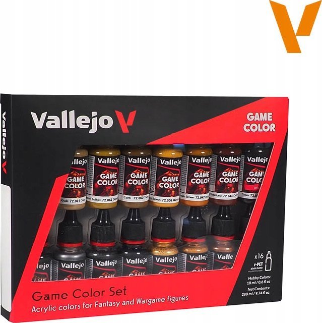 Vallejo : 72 189 – barva hry – kůže a kov (8x18 ml)