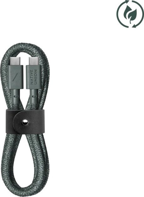 Native Union Kabel USB-C na USB-C 1,2 m zelený (BELT-C-GRN-2-NP)