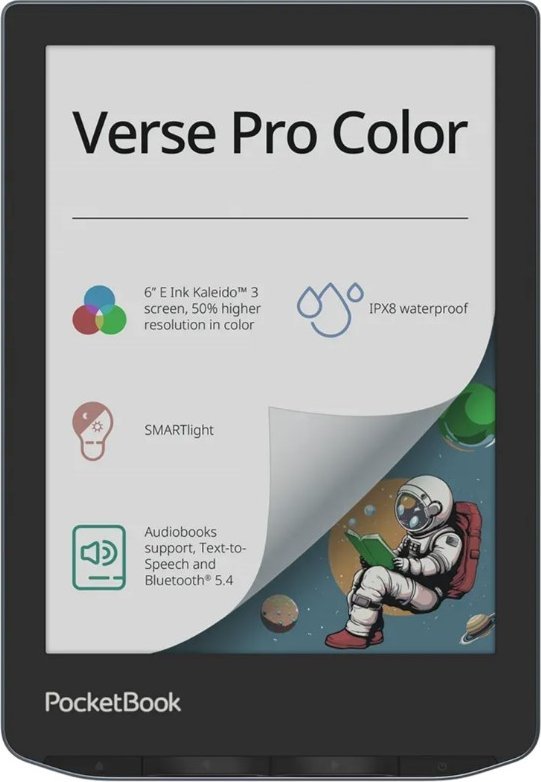 Ebook PocketBook Verse Pro Color 634 6&quot; E-Ink Kaleido 3 16GB Wi-Fi Stormy Sea