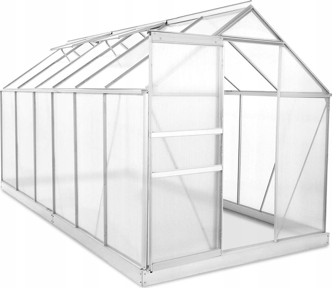 Fullmark Polykarbonátový zahradní skleník 380 cm x 190 cm x195 cm - 7,22 m2